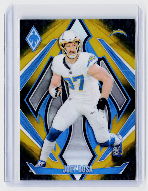 2024 Panini Phoenix Joey Bosa Yellow #82 /125 Los Angeles Chargers - front