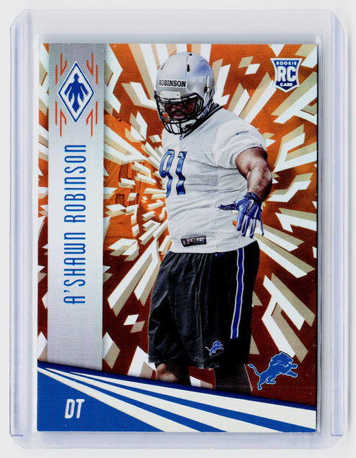 2016 Panini Phoenix A'Shawn Robinson Rookie Orange #174 /99 Detroit Lions - front
