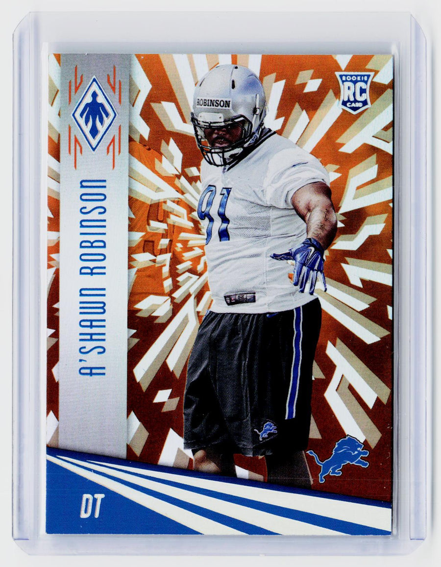 2016 Panini Phoenix A'Shawn Robinson Rookie Orange #174 /99 Detroit Lions - front