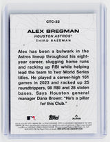 2024 Topps City Connect City to City CTC-22 Alex Bregman Houston Astros - back