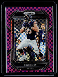 2022 Panini Prizm Football Cole Kmet Purple Power Prizm #50 02/49 - front