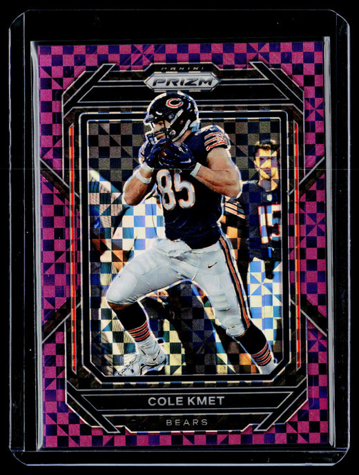 2022 Panini Prizm Football Cole Kmet Purple Power Prizm #50 02/49 - front