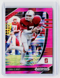 2020 Panini Prizm Draft Picks John Elway #54 Pink Prizm Stanford - front