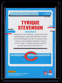 2023 Panini Donruss Optic Rated Rookie Tyrique Stevenson #219 - back