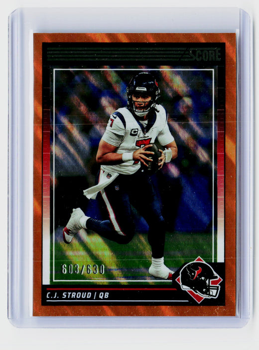 2024 Panini Score Football C.J. Stroud Lava #109 /630 - front