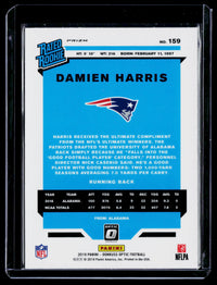 2019 Panini Donruss Optic Football Rated Rookie Pink Damien Harris #159 - back