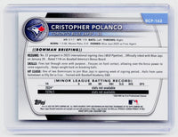 2025 Bowman Chrome Prospects Christopher Polanco Speckle Refractor /299 BCP-162 - back