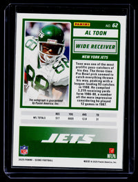 2025 Panini Score Base Signatures Al Toon Autograph #62 - back