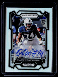2024 Panini Prizm Draft Picks Silver Olumuyiwa Fashanu Rookie Autograph #145 - front