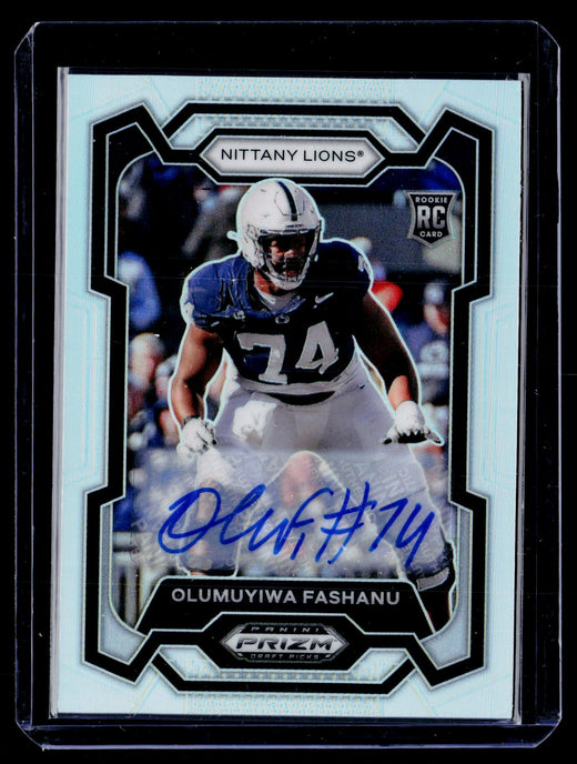 2024 Panini Prizm Draft Picks Silver Olumuyiwa Fashanu Rookie Autograph #145 - front