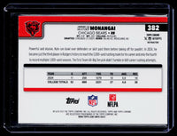 2025 Topps Chrome Refractor Kyle Monangai RC #382 Chicago Bears - back