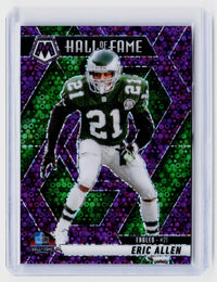 2025 Panini Mosaic Hall of Fame Eric Allen Purple Mosaic /50 #295 - front