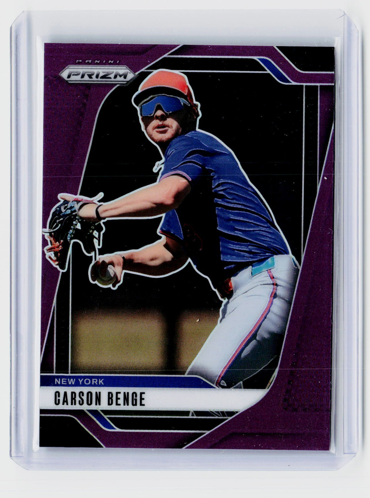 2025 Panini Prizm Baseball Carson Benge Purple Prizm #222 /149 - front