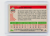 2025 Topps Chrome Refractor #414 Tyler O'Neill Baltimore Orioles Autograph - back