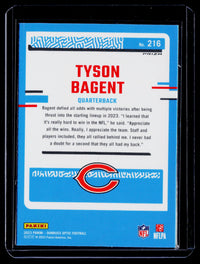 2023 Panini Donruss Optic Rated Rookie Tyson Bagent #216 - back