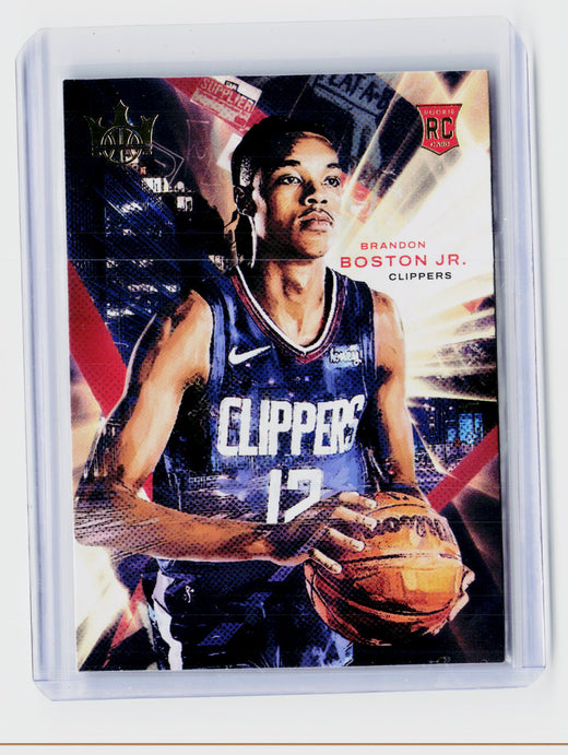 2021-22 Panini Court Kings Brandon Boston Jr. Rookie #95 Los Angeles Clippers - front