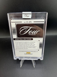 2026 Panini Turn Four Racing Center Stage John Paul Southern Autograph 09/99 No. CS-JPS - back