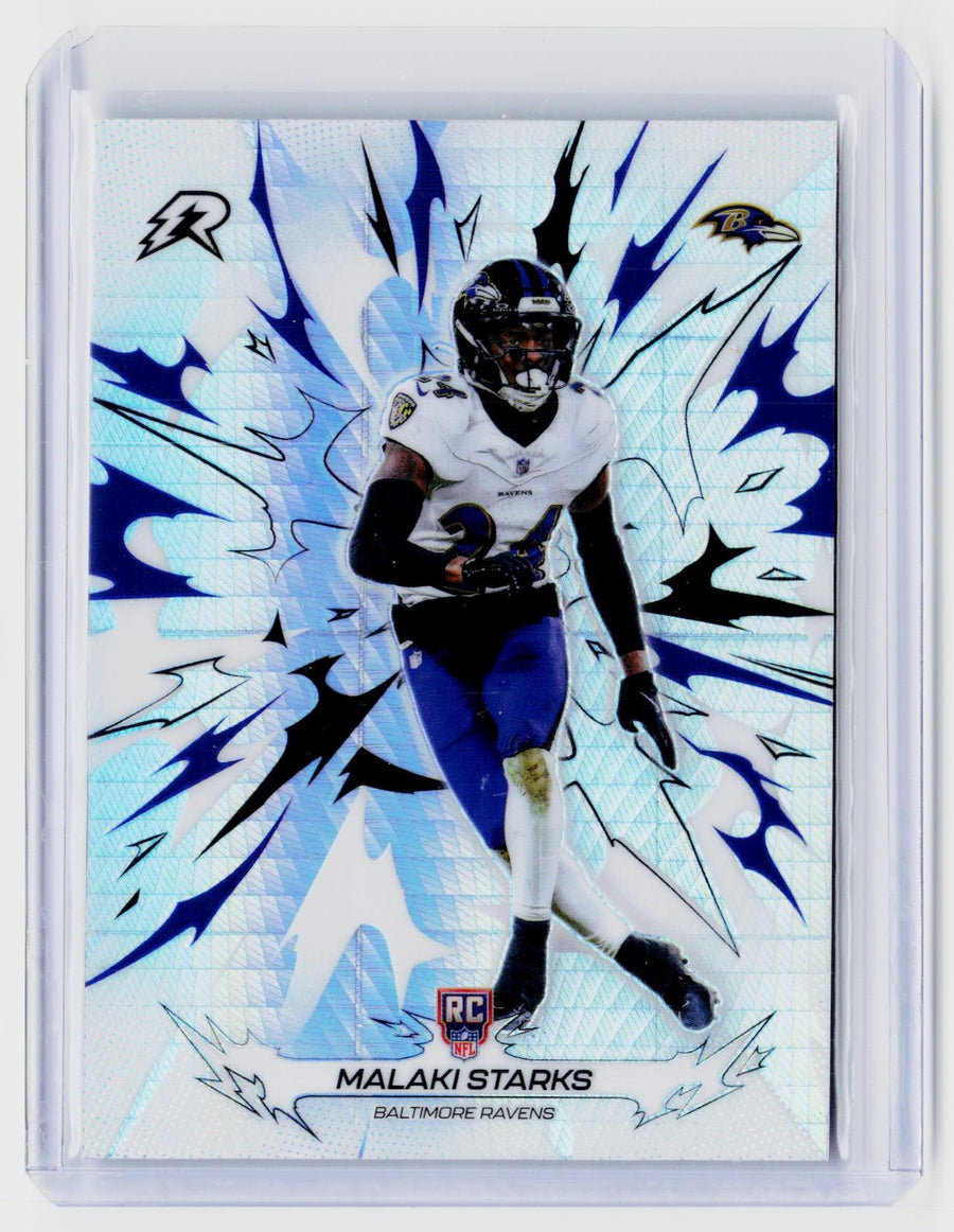 2025 Topps Resurgence Football Malaki Starks RC #107 Baltimore Ravens - front
