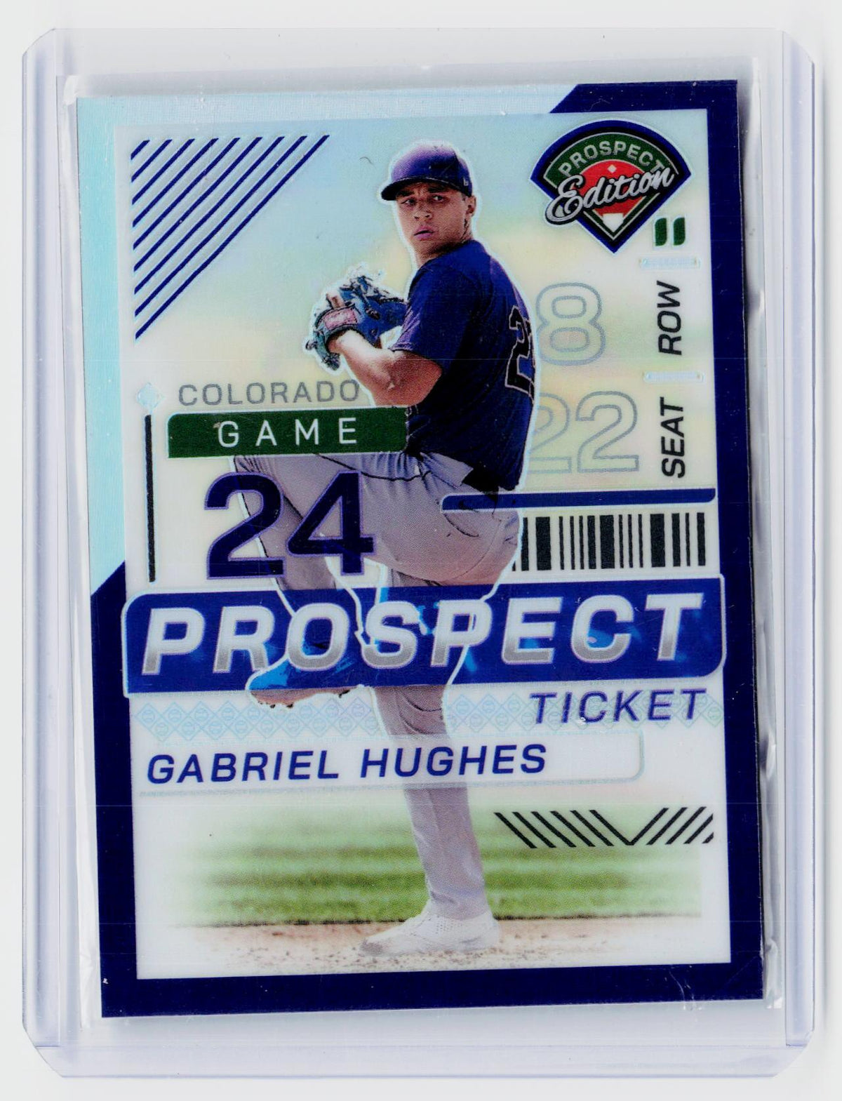 2024 Panini Prospect Edition Baseball Gabriel Hughes Prospect Ticket #177 Colorado Rockies - front