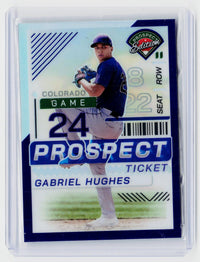 2024 Panini Prospect Edition Baseball Gabriel Hughes Prospect Ticket #177 Colorado Rockies - front