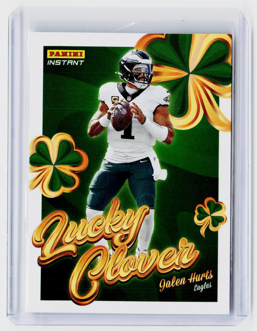 2025 Panini Instant Football Lucky Quarterback #4 Jalen Hurts Philadelphia Eagles - front