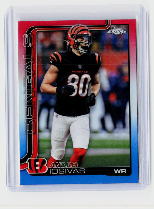 2025 Topps Chrome Football Andrei Iosivas #60 Cincinnati Bengals - front