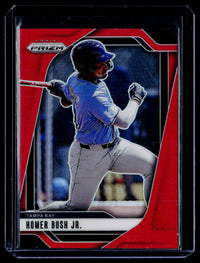 2025 Panini Prizm Baseball Homer Bush Jr. Red Prizm #127 /299 - front