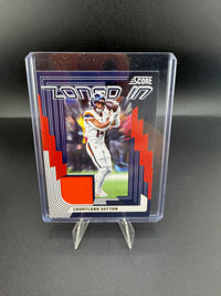 2025 Panini Score Football Courtland Sutton Zone Memorabilia ZON-CSN - front