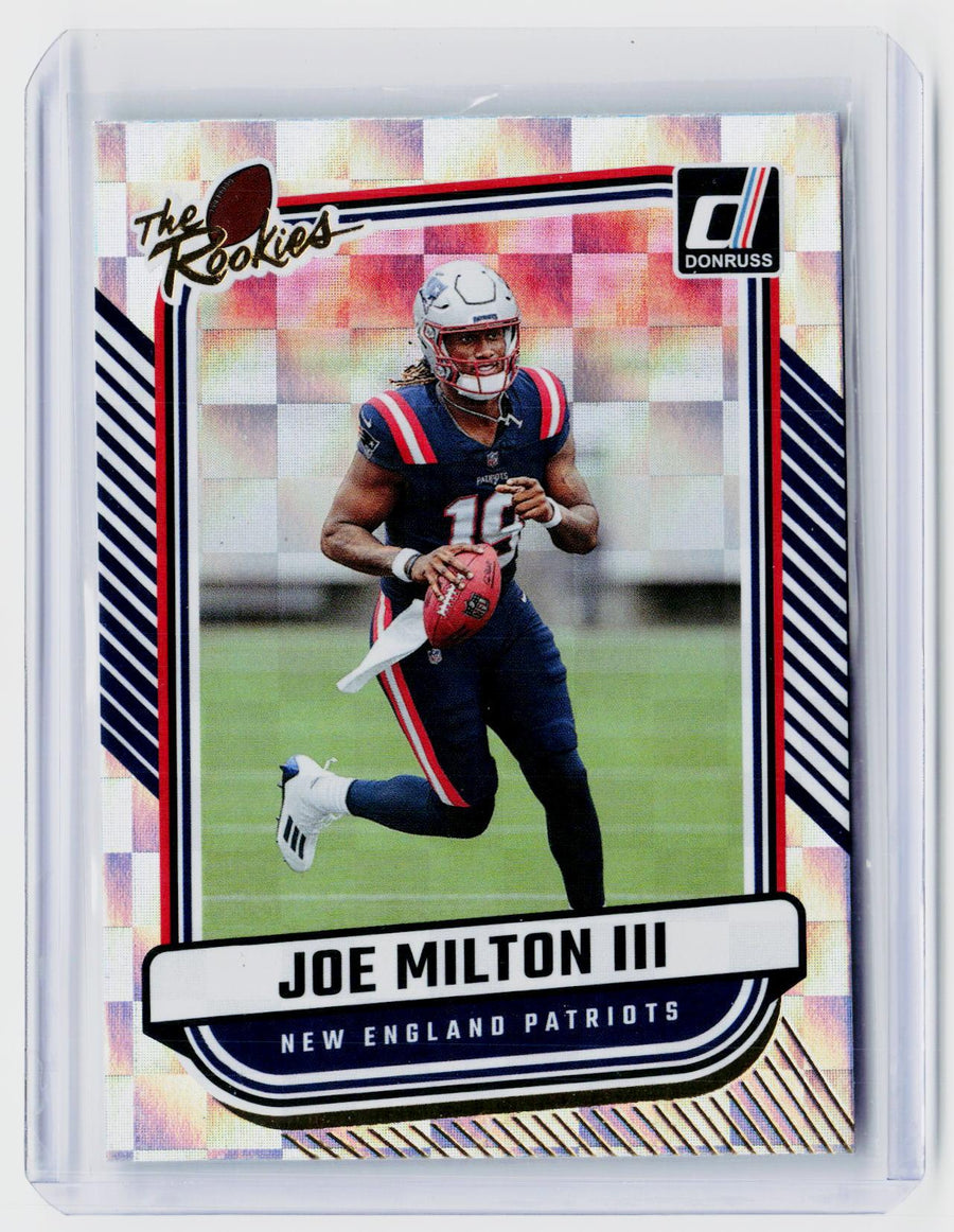 2024 Panini Donruss The Rookies Joe Milton III #TR-10 New England Patriots - front