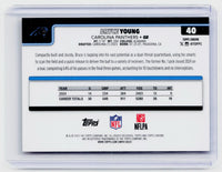 2025 Topps Chrome Football Bryce Young #40 Carolina Panthers - back