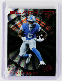 2025 Panini Black Football David Montgomery #4 26/30 Detroit Lions - front