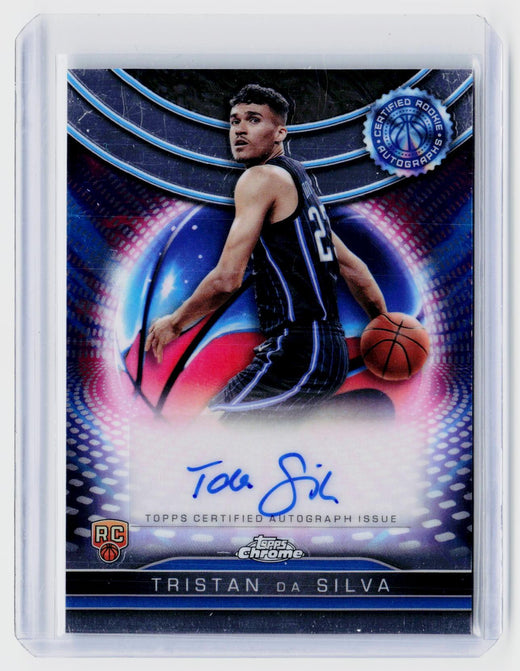 2024-25 Topps Chrome Basketball Tristan da Silva Certified Rookie Autograph RC - front