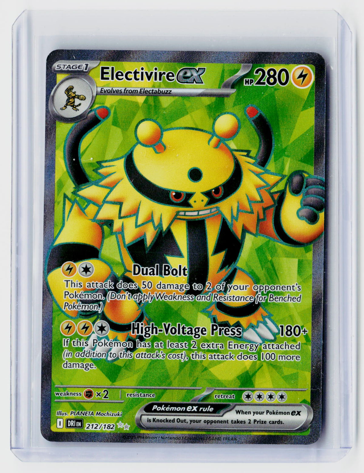 2025 Pokémon Destined Rivals Electivire ex 212/182 - front