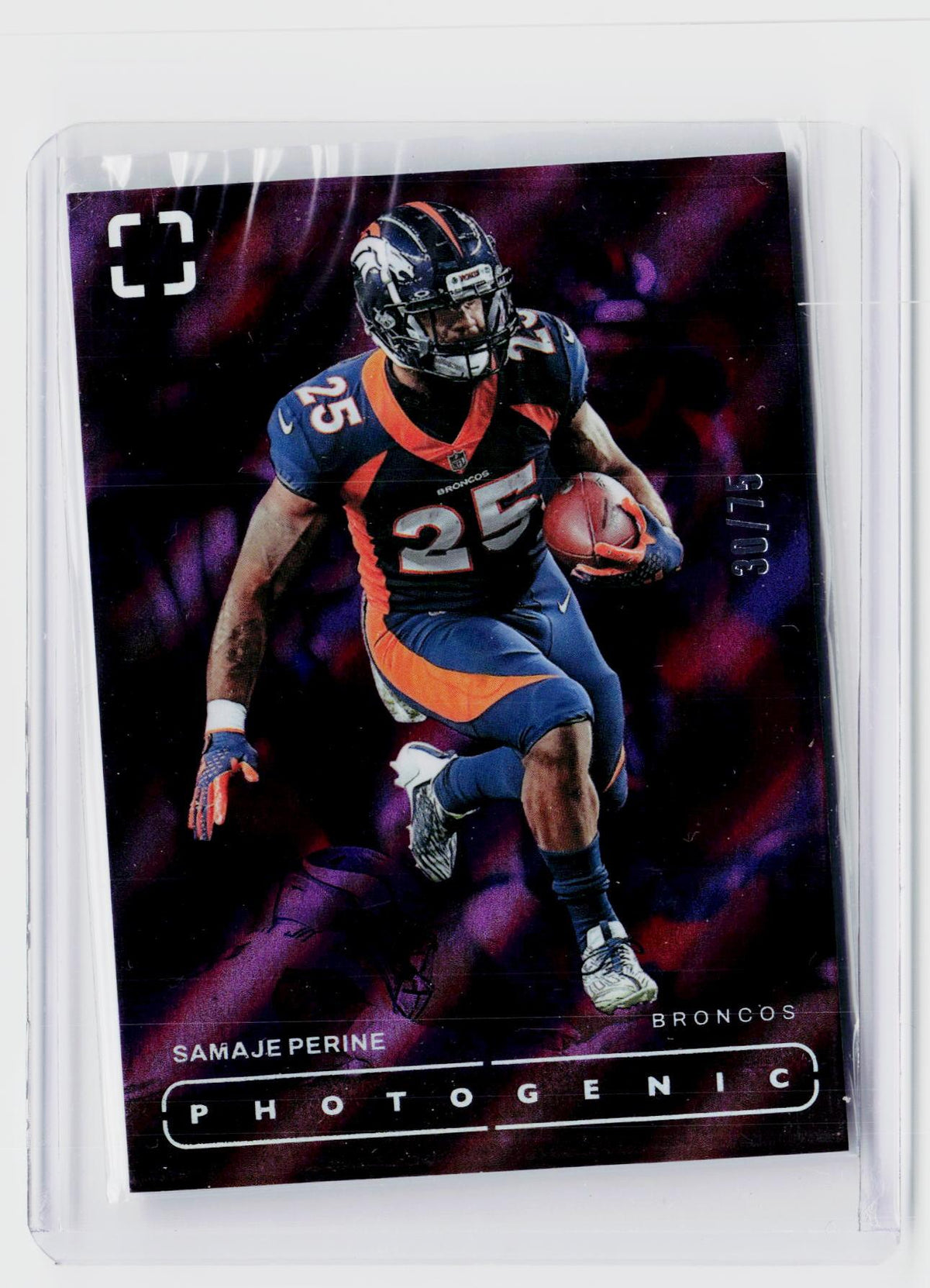 2024 Panini Photogenic Football Samaje Perine #122 Denver Broncos - front