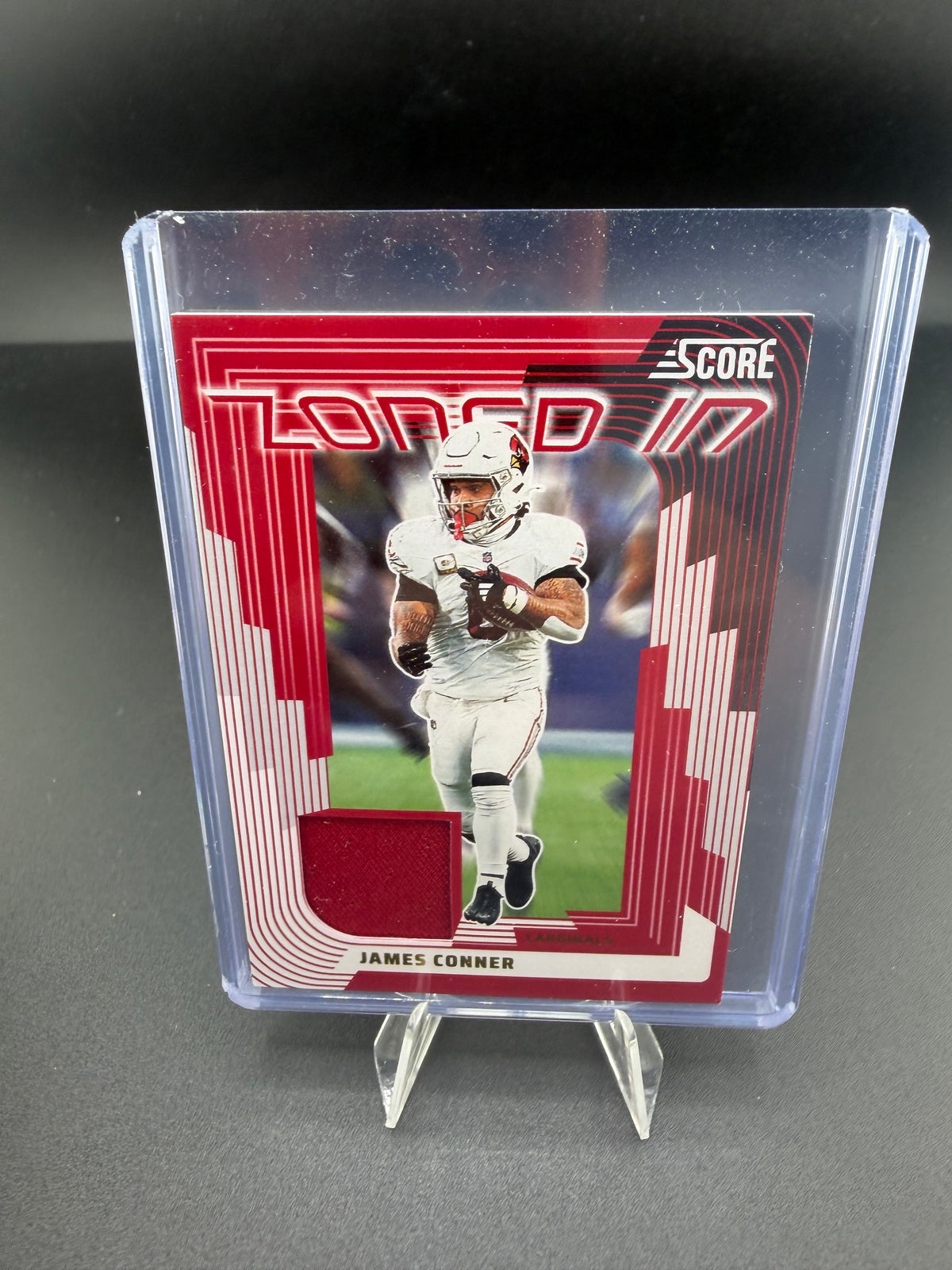 2025 Panini Score Zone Memorabilia James Conner Arizona Cardinals - front