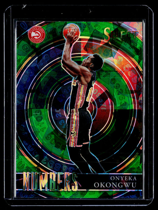 2020-21 Panini Select Numbers Onyeka Okongwu #24 Atlanta Hawks - front