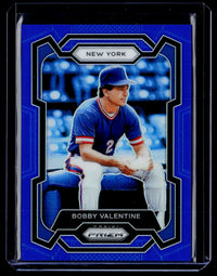 2024 Panini Prizm Baseball Bobby Valentine Blue Ice Prizms #163 /199 New York Mets - front