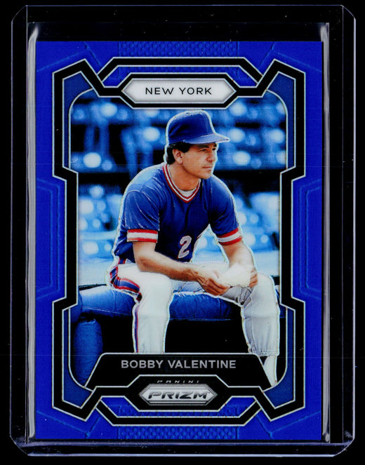 2024 Panini Prizm Baseball Bobby Valentine Blue Ice Prizms #163 /199 New York Mets - front