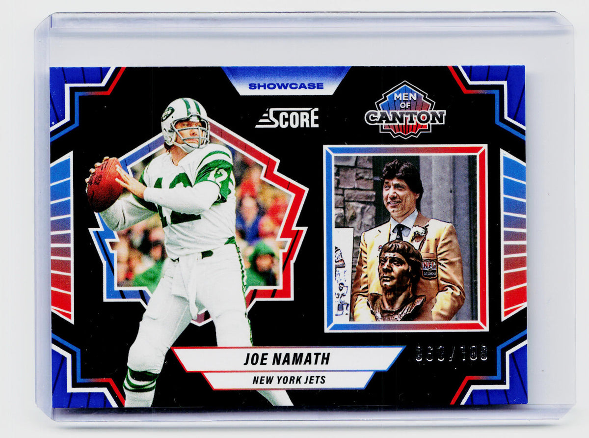 2025 Panini Score Football Men of Canton Joe Namath Showcase #15 /100 - front