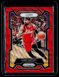 2023-24 Panini Prizm Orange Ice Prizms Gabe Vincent #225 Lakers - front