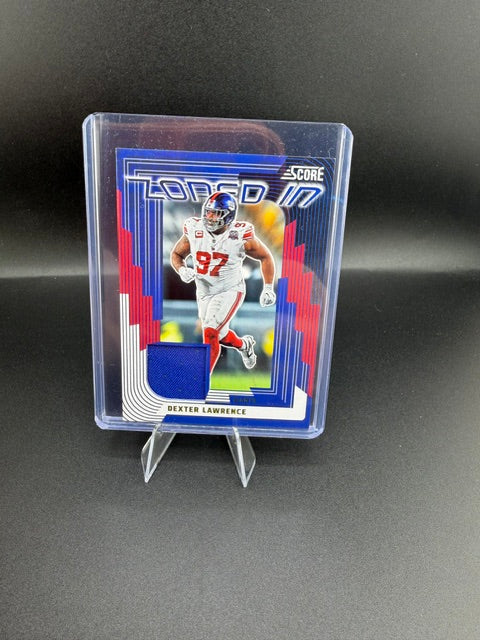 2025 Panini Score Zoned In Jerseys Dexter Lawrence ZON-DLE New York Giants - front