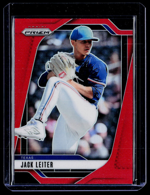 2025 Panini Prizm Baseball Jack Leiter Red Prizm #278 /299 - front