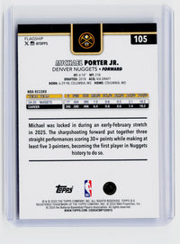 2025-26 Topps Michael Porter Jr. #105 Denver Nuggets - back