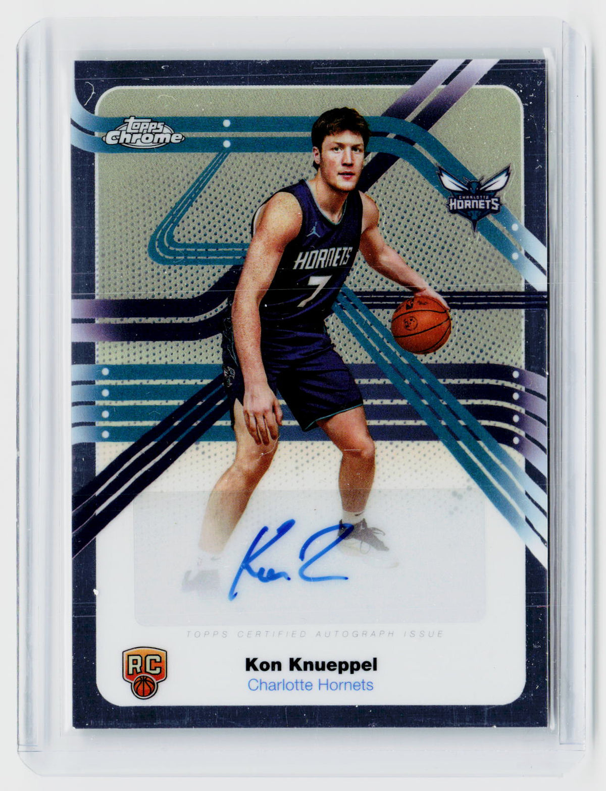 2025-26 Topps Chrome Basketball Next Stop Signatures Kon Knueppel Rookie Auto #NS-KK - front