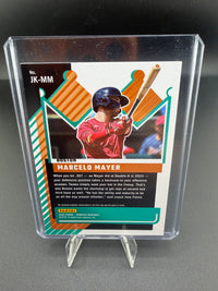 2025 Panini Donruss Jersey Kings Marcelo Mayer Boston Red Sox Memorabilia Card JK-MM - back