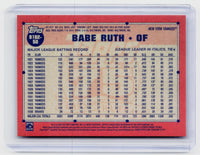 2026 Topps 75 Years of Baseball Babe Ruth New York Yankees - back