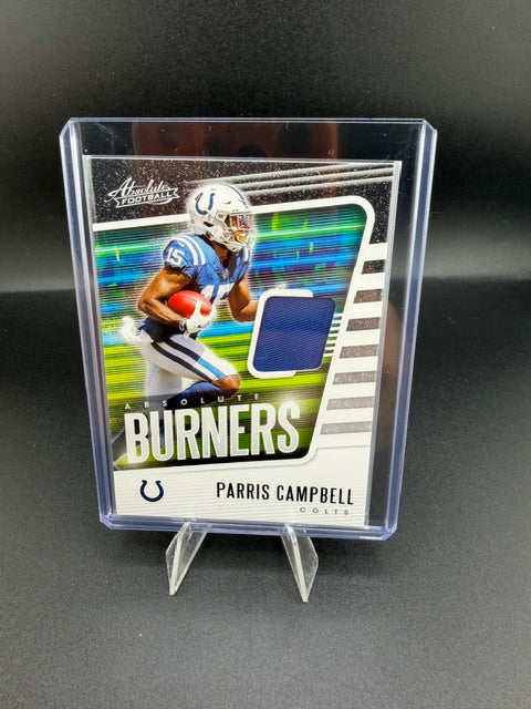 2020 Panini Absolute Burners Parris Campbell #9 Memorabilia Card - front
