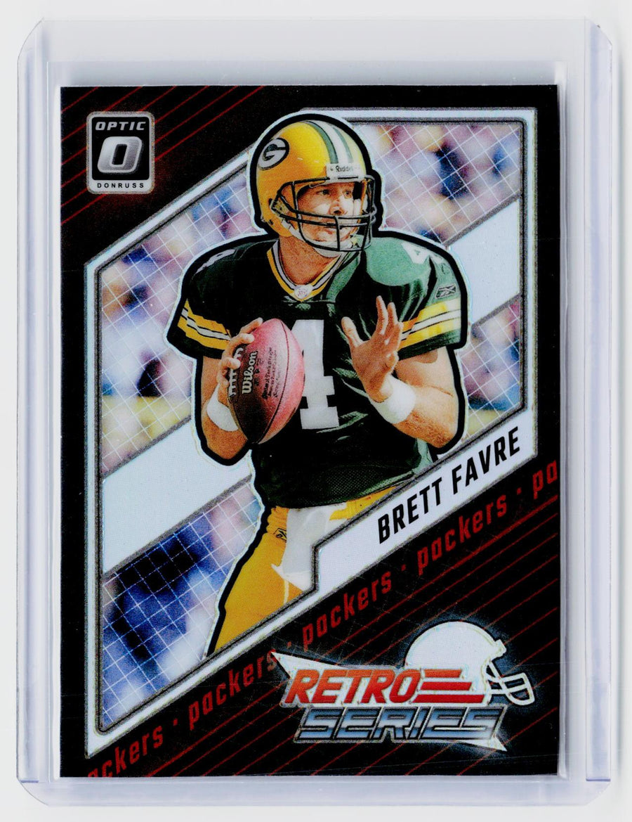 2023 Panini Donruss Optic Retro Series Brett Favre #4 Green Bay Packers - front