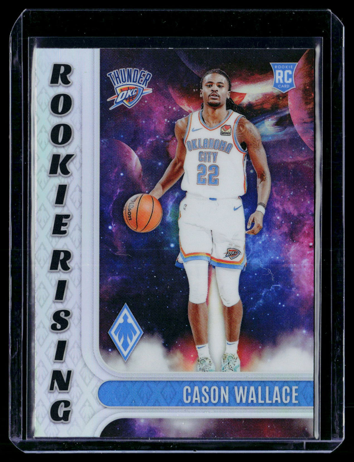 2023-24 Panini Phoenix Basketball Cason Wallace RC #9 Oklahoma City Thunder - front