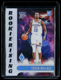 2023-24 Panini Phoenix Basketball Cason Wallace RC #9 Oklahoma City Thunder - front